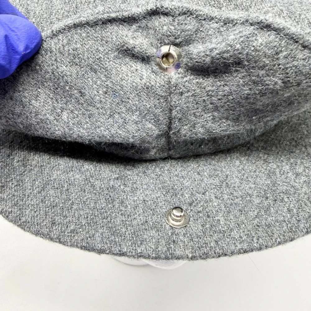 Country Gentleman Mens Grey Wool Blend Flat Cap Ivy Newsboy Hat Size 7 5/8